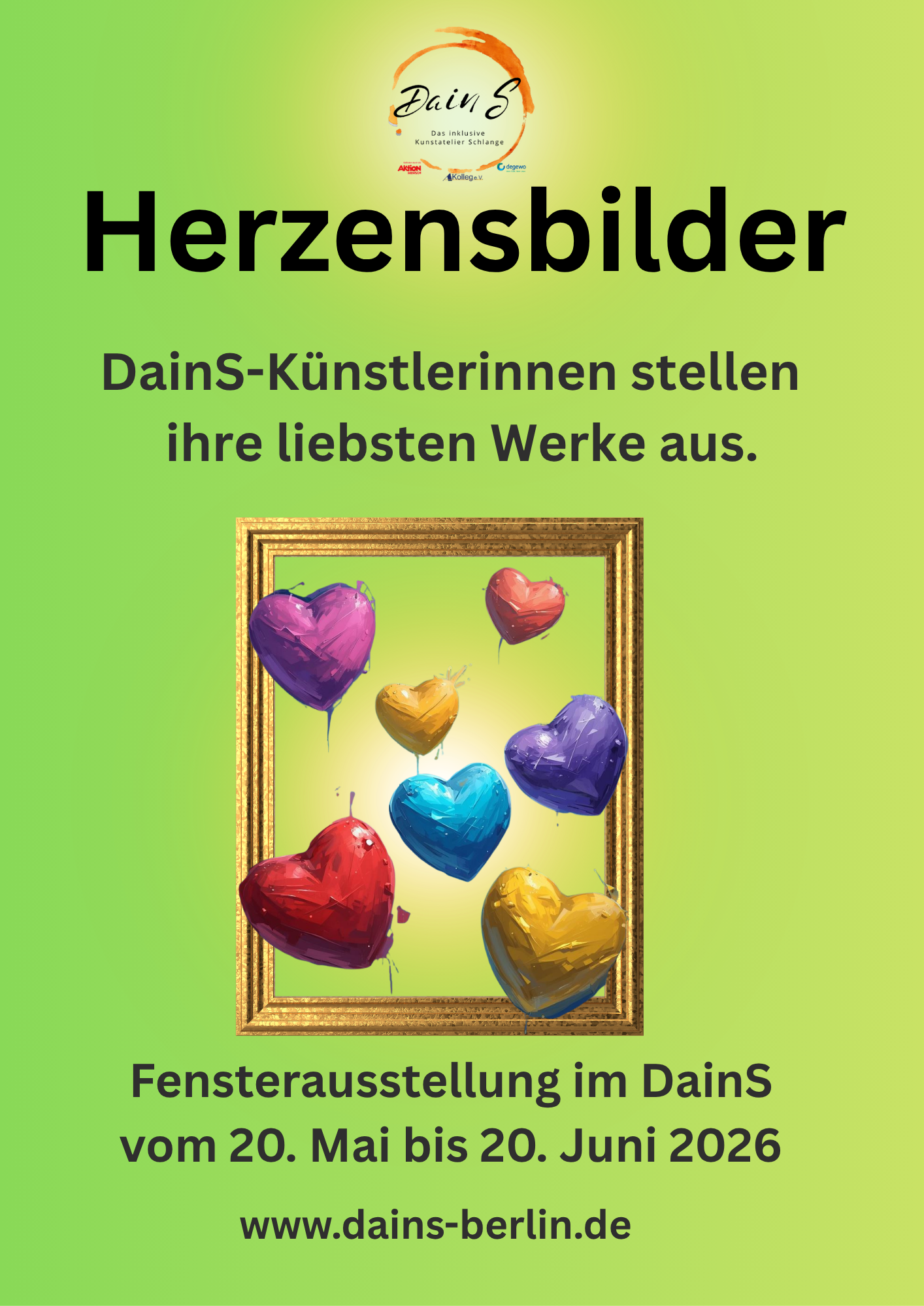 Fensterausstellung Herzensbilder