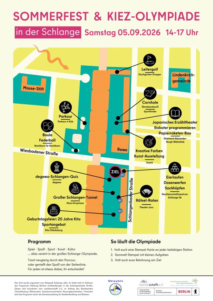 Flyer Sommerolympiade Schlange